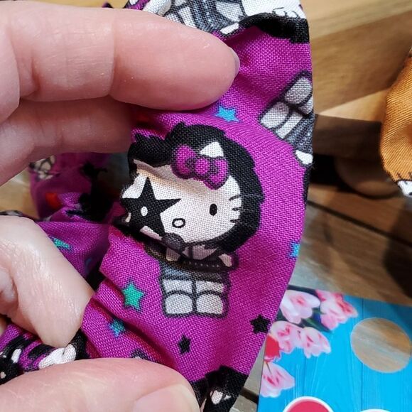 #21 Hello Kitty Rock Star & Gingerbread Hello Kitty Hair Scrunchies Adult - Picture 3 of 3
